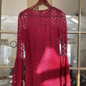 LAUNDRY Evening Lace Midi Dress